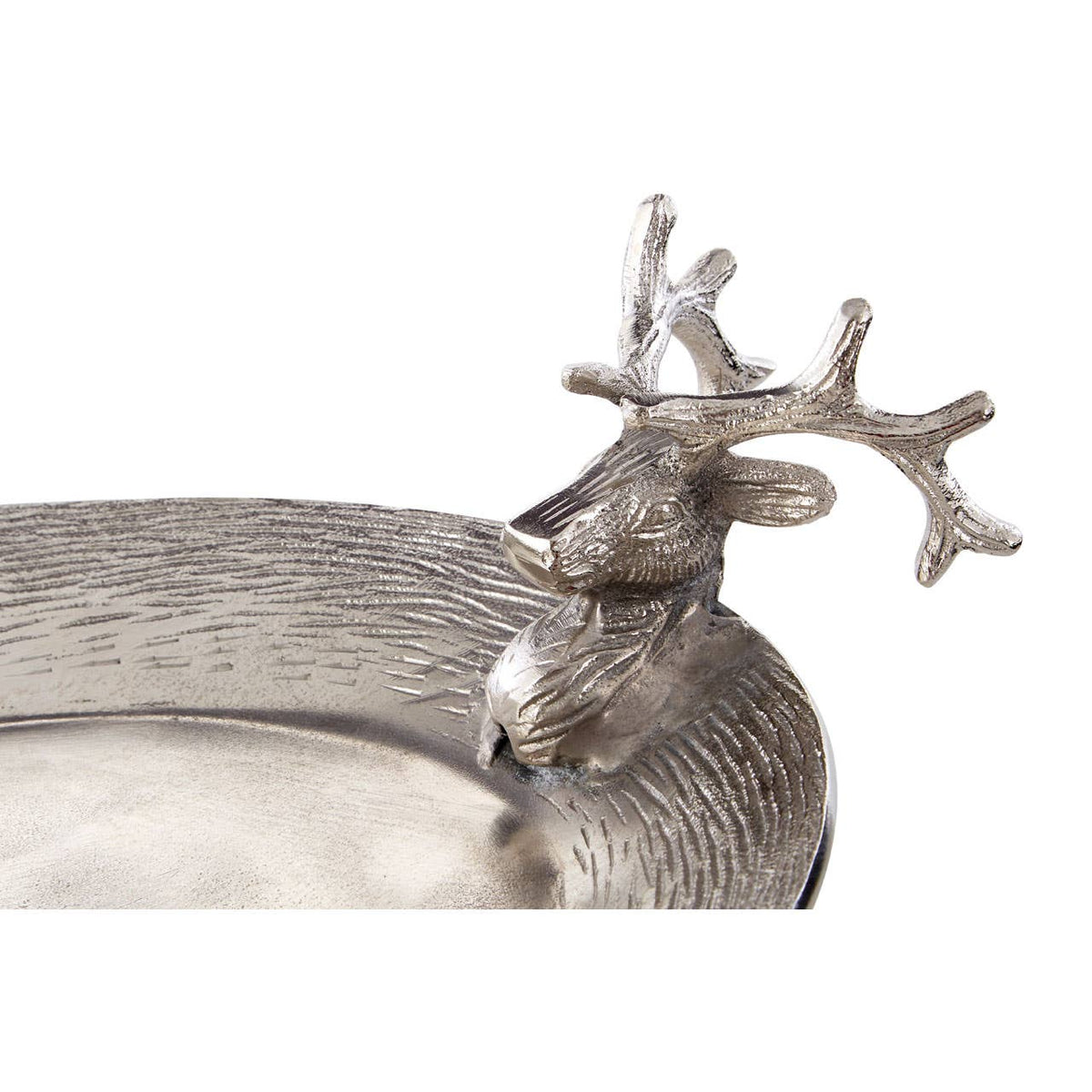 Stag Nickel Finish Serving Tray