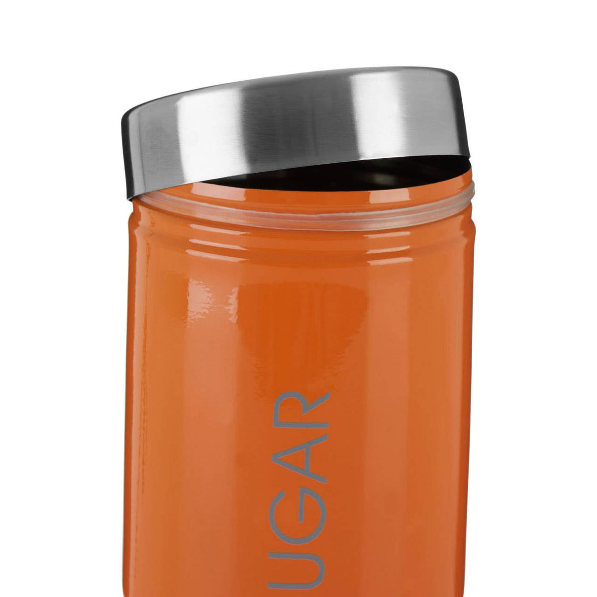 Liberty Orange Enamel Sugar Canister