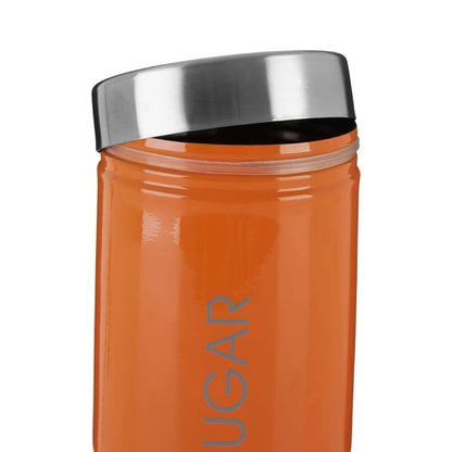Liberty Orange Enamel Sugar Canister