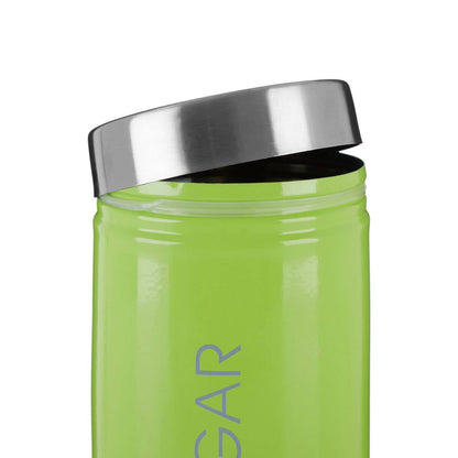 Liberty Lime Green Enamel Sugar Canister