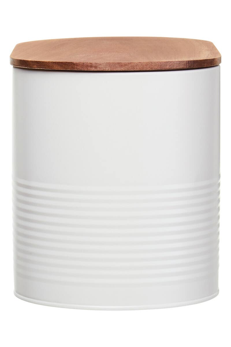 Alton Cream Bread Bin With Acacia Wood Lid