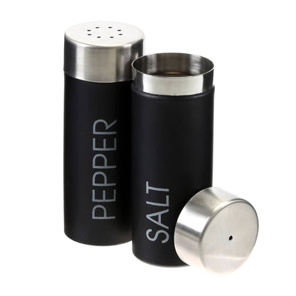 Liberty Black Enamel Salt And Pepper Set