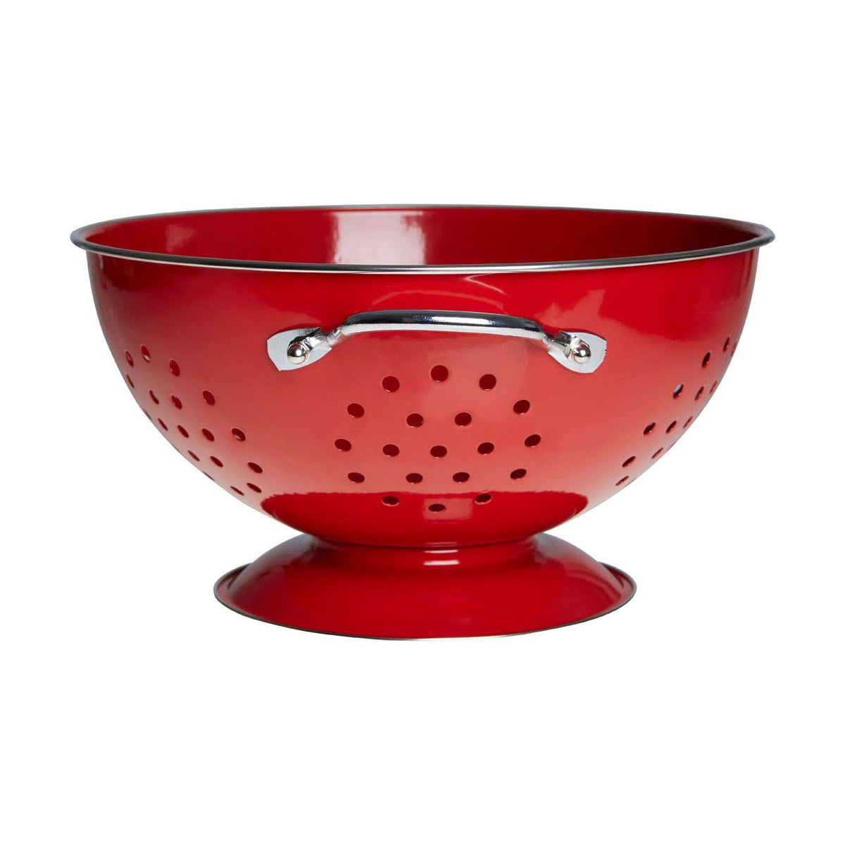 Hollis Red Enamel Colander