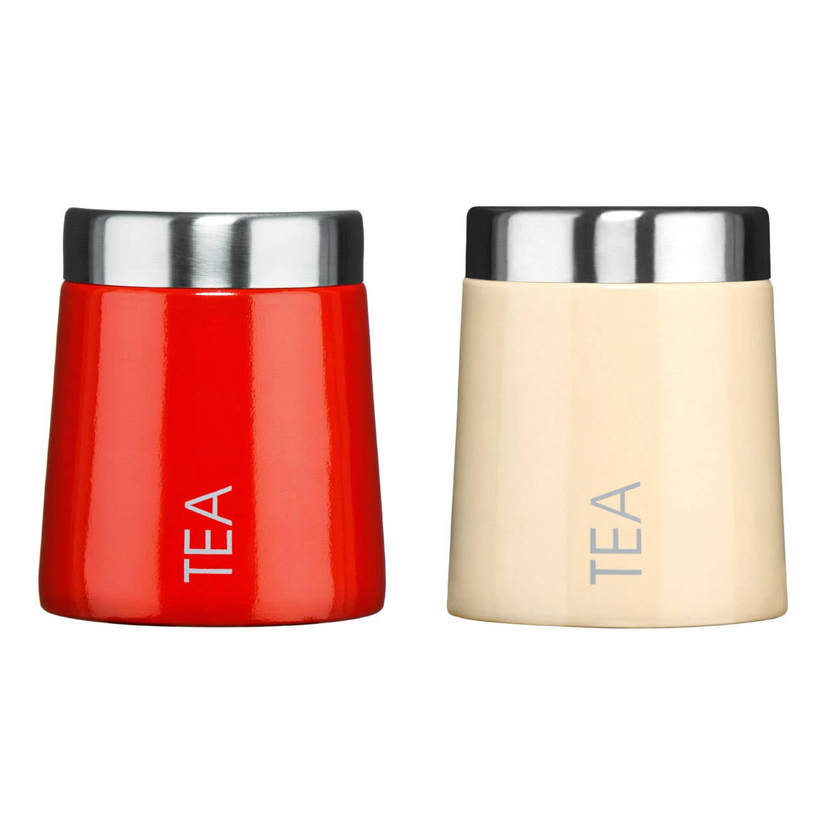 Madison Cream Enamel Tea Canister