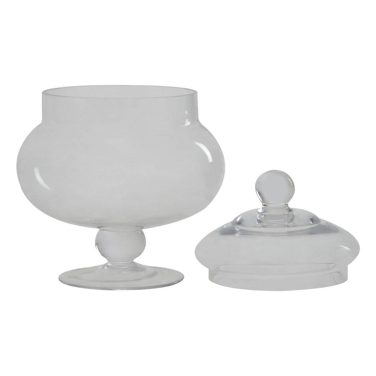 Olivia Clear Glass Candy Small Storage Jar