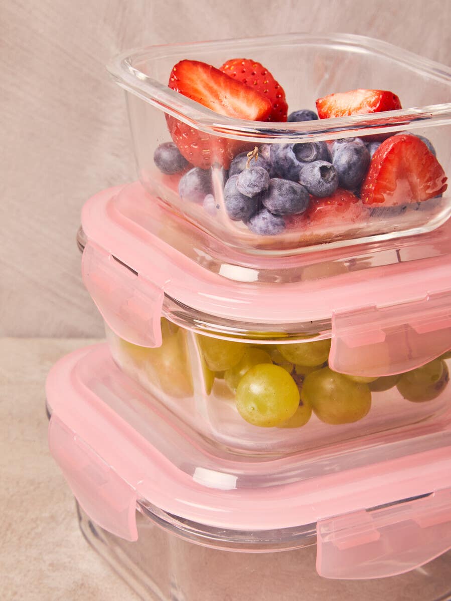 Freska 520ml Square Glass Container