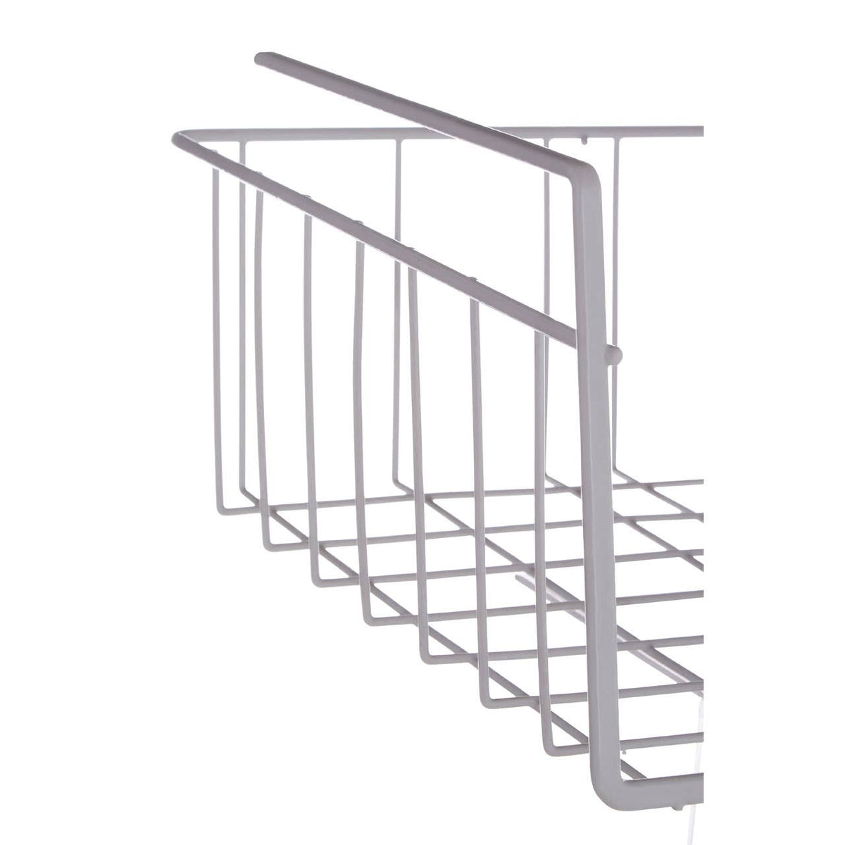 White Under Shelf Small Storage Basket