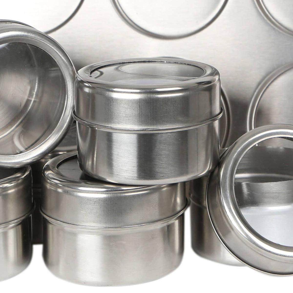 Spice Jars Magnetic Tray With Oblong Tray