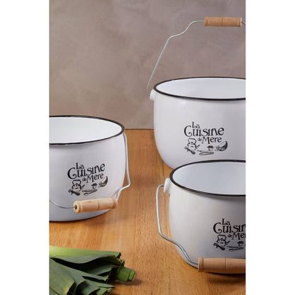 La Cuisine De Mere Set of 3 Storage Pots.