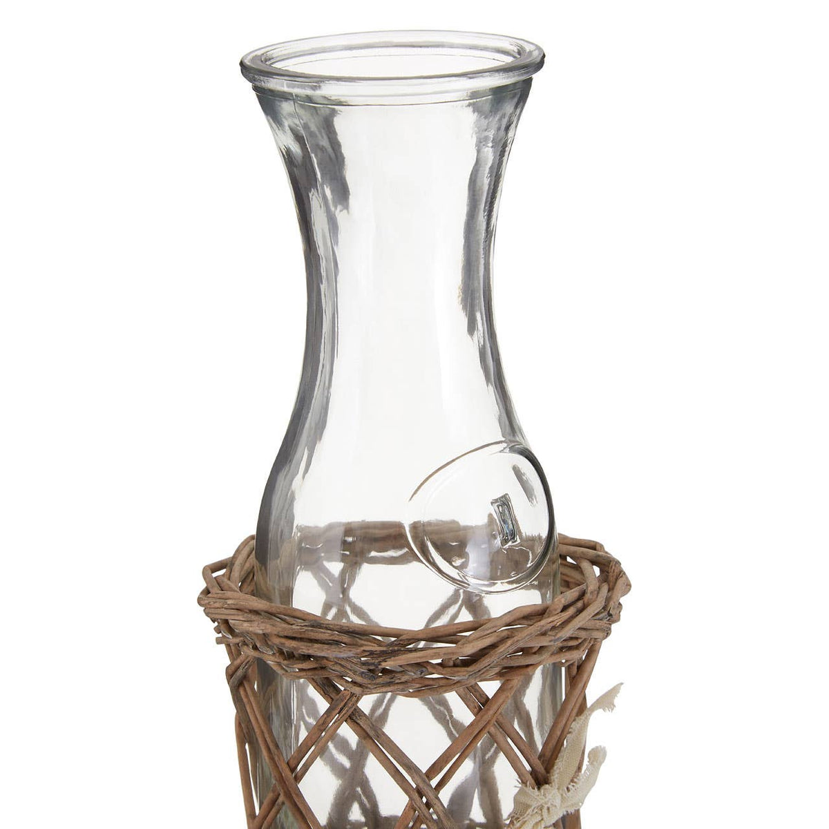 Country Cottage Carafe with Willow Basket
