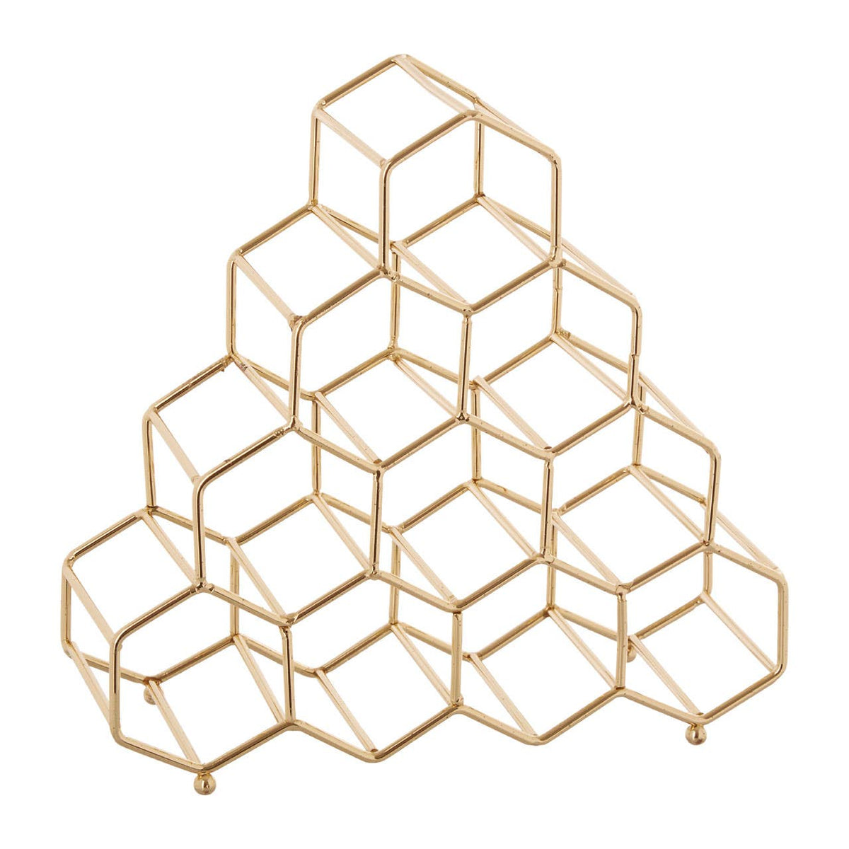 Vertex 10 Bottle Gold Finish Spice Rack