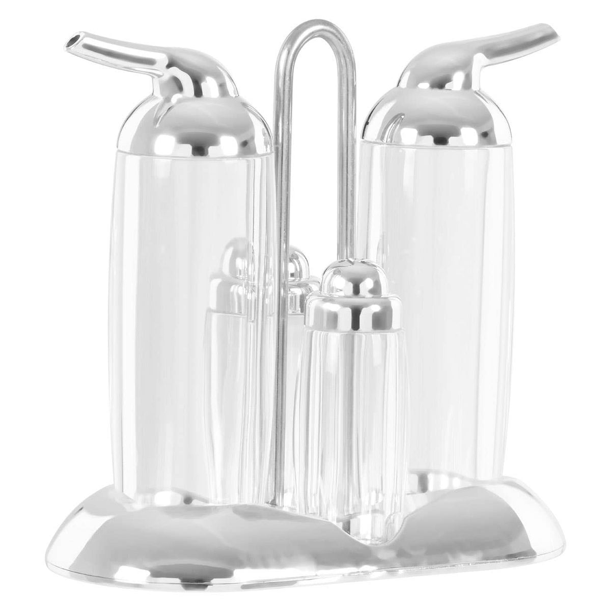 Gozo Silver 4 Piece Condiment Set
