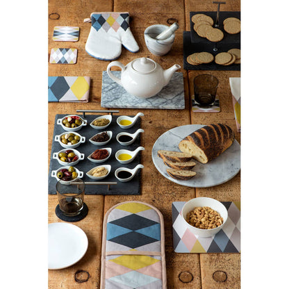 Preto Set of Four Slate Round Coasters