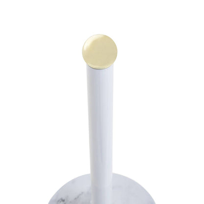 Easton White Marble Effect and Gold  Kitchen Roll Holder