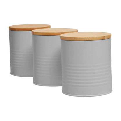 Set Of Three Alton Grey Cannisters