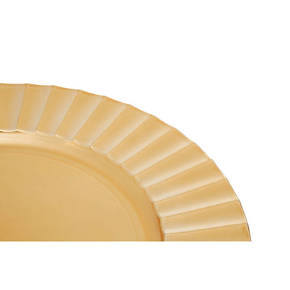 Dia Gold Finish Wave Charger Plate