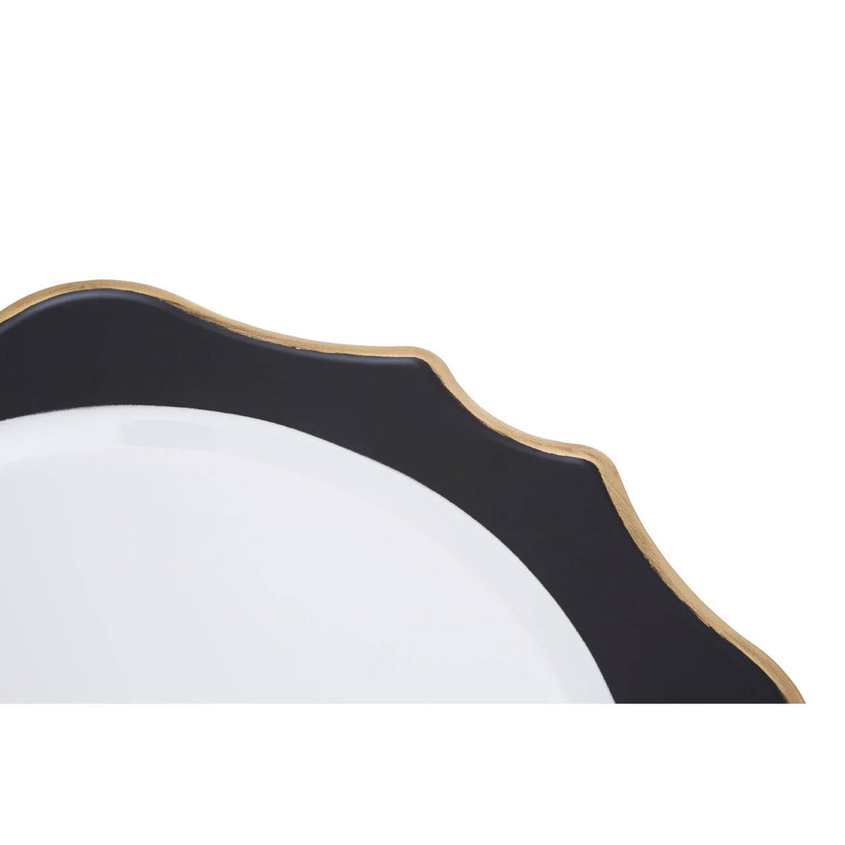 Dia Black And White Round Charger Plate