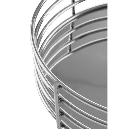 Astro Silver Mirrored Round Tray