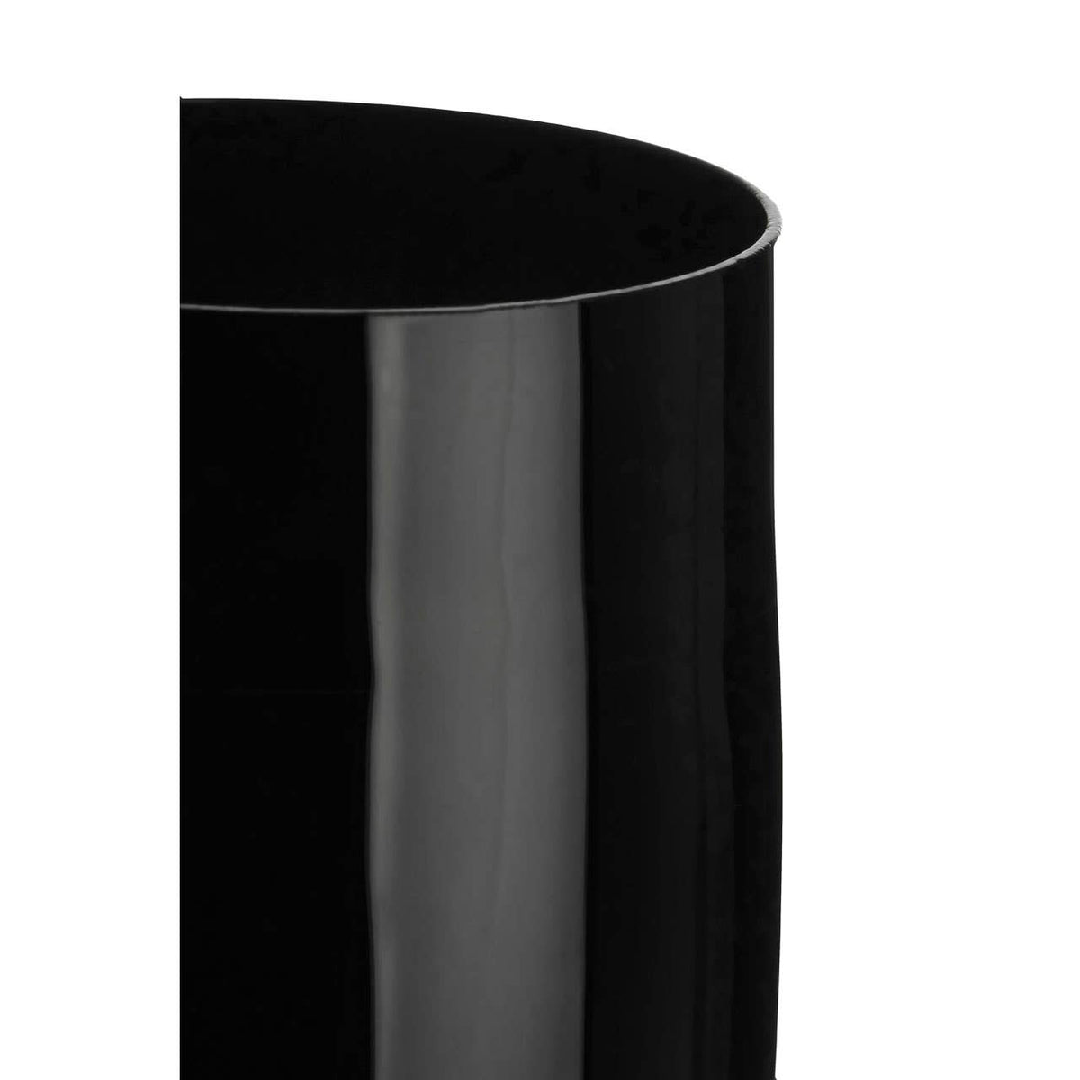 Set Of Four Hi Ball Black Glasses