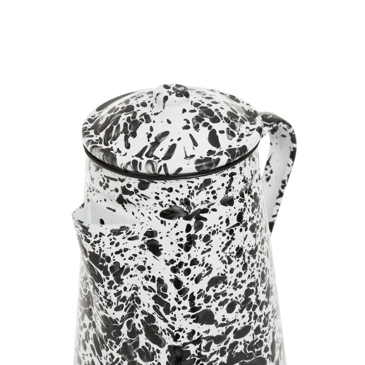 Hygge Black And White Patterned Teapot