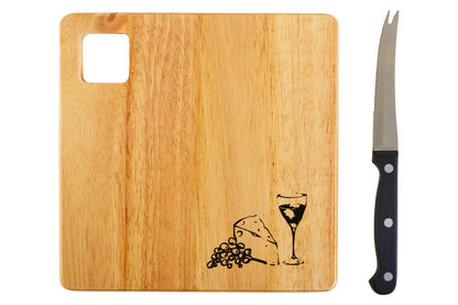 Mono Wooden Cheese Board with Knife Set