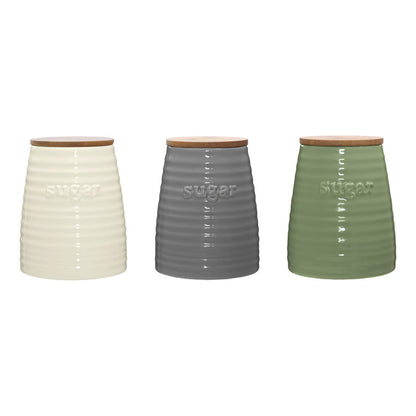 Winnie Green Dolomite Sugar Canister