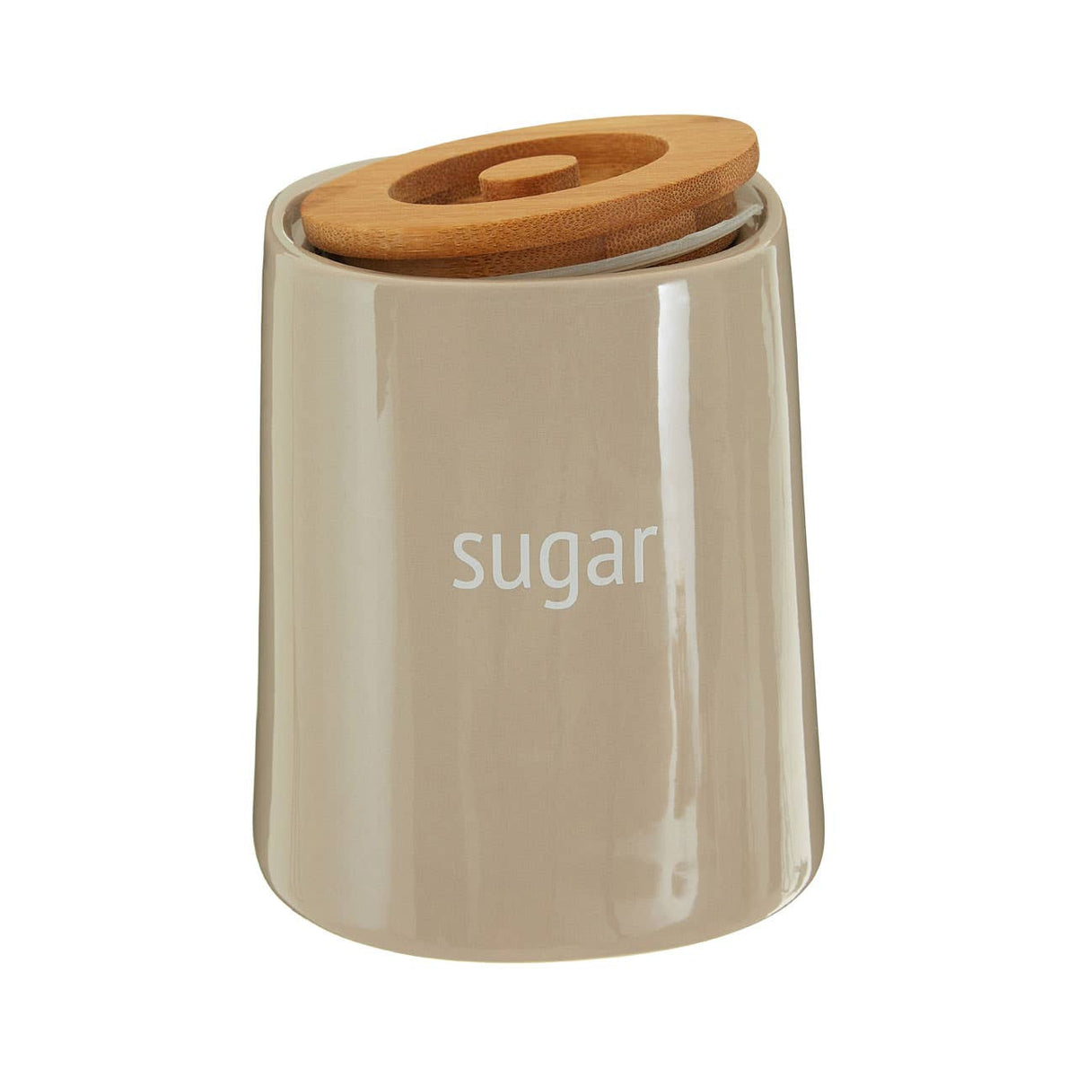 Fletcher Beige Ceramic Sugar Canister