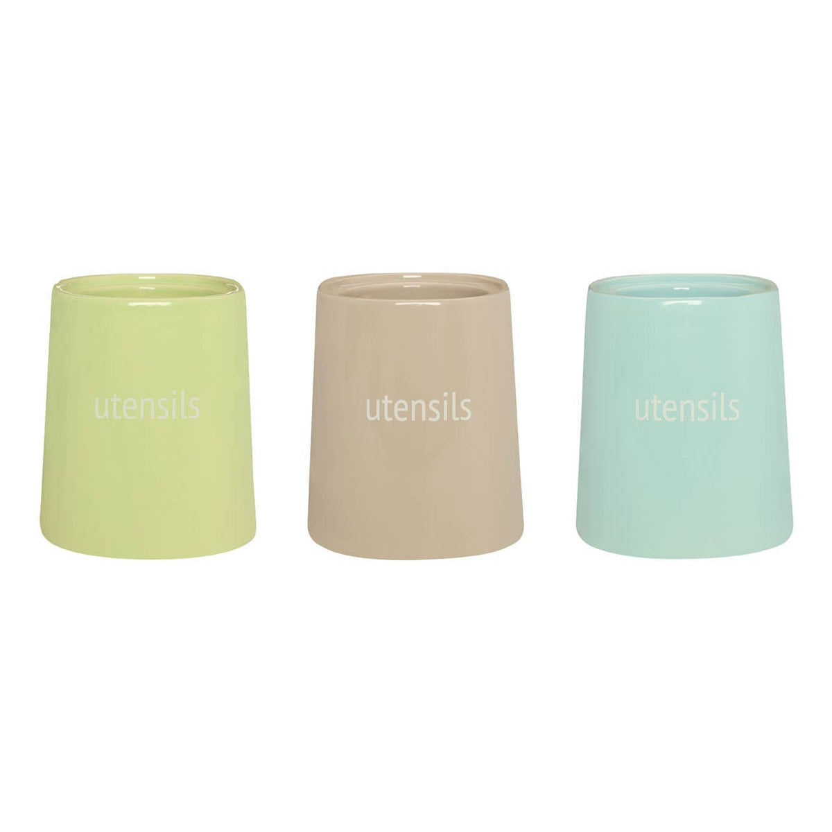 Fletcher Green Ceramic Utensil Holder