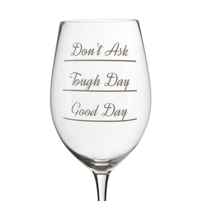 Verity Set of 2 Do Not Ask Large Wine Glasses