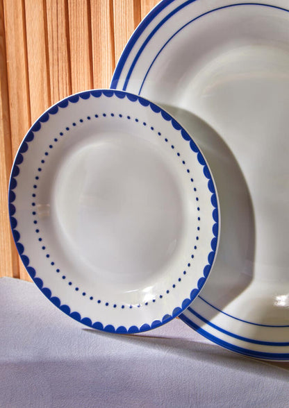 Avie  Saturn 12 Piece Blue Dinner Set