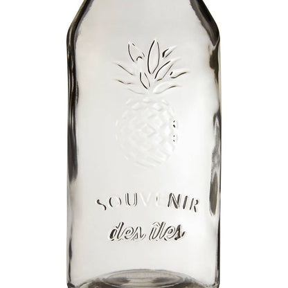 Dayla Clear Glass Embossed Pineapple Design 1000ml Carafe