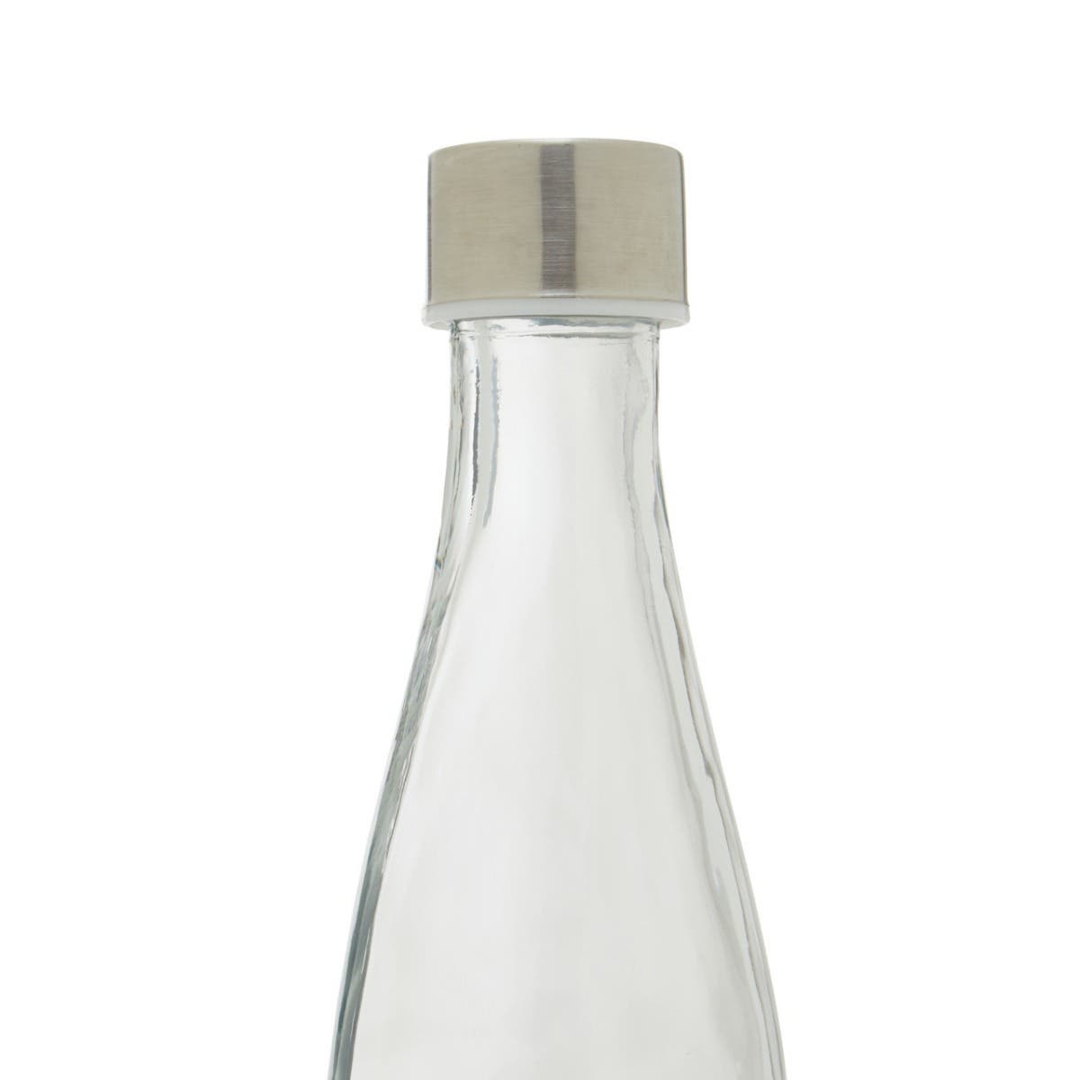 Dayla Clear Glass 550ml Bottle With Metal Lid