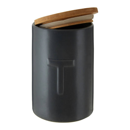 Fenwick Dark Grey Tea Canister