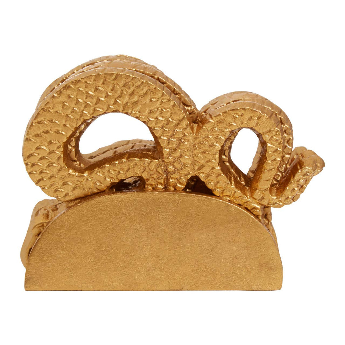 Serpent Gold Set of 4 Coasters with Holder