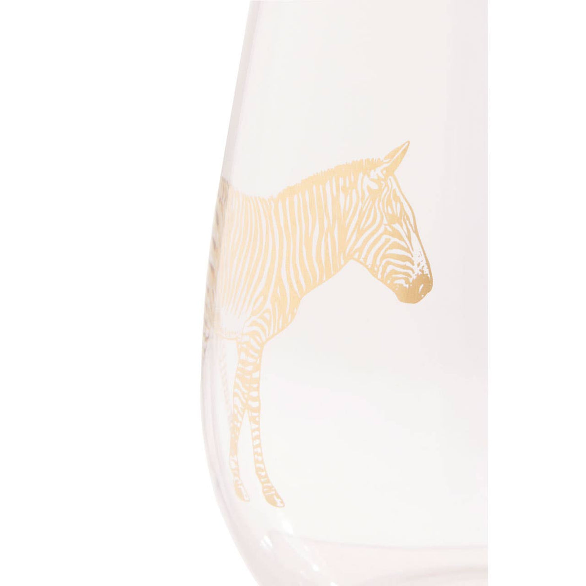 Nomi Gold Zebra Curved Tumbler