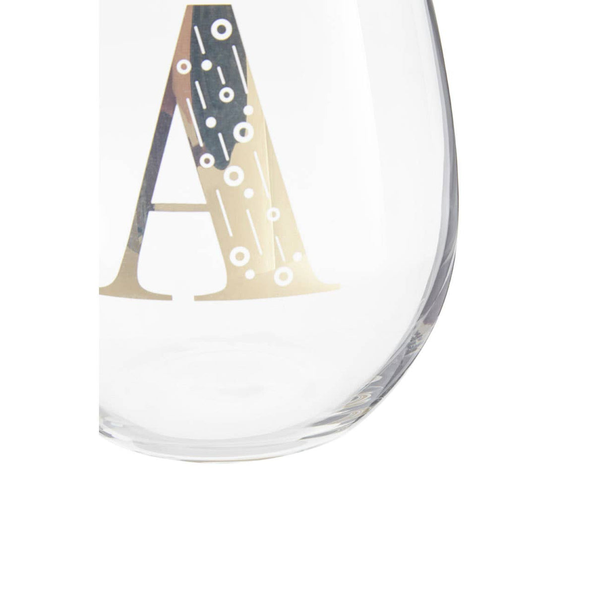 Claro Letter A Curved Tumbler