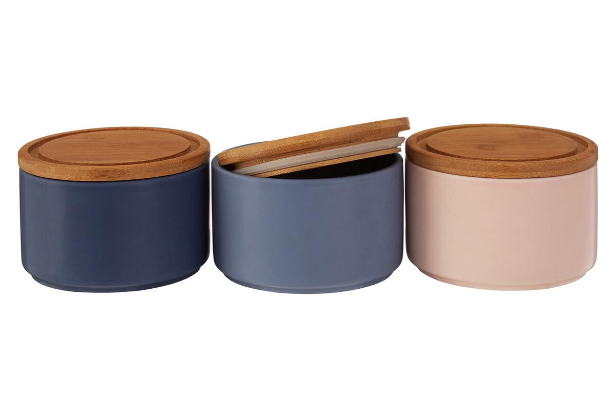 Fenwick Set of 3 Stacking Canisters