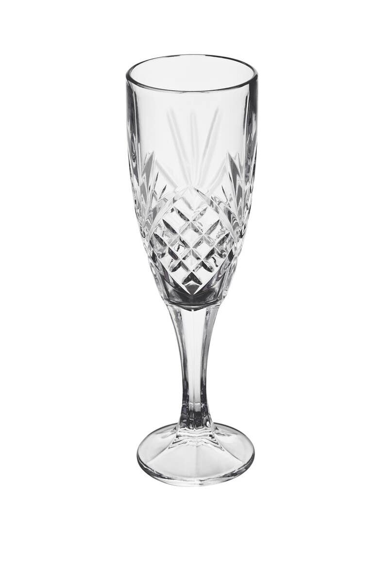 Beaufort Set of 4 Crystal  Champagne Glasses