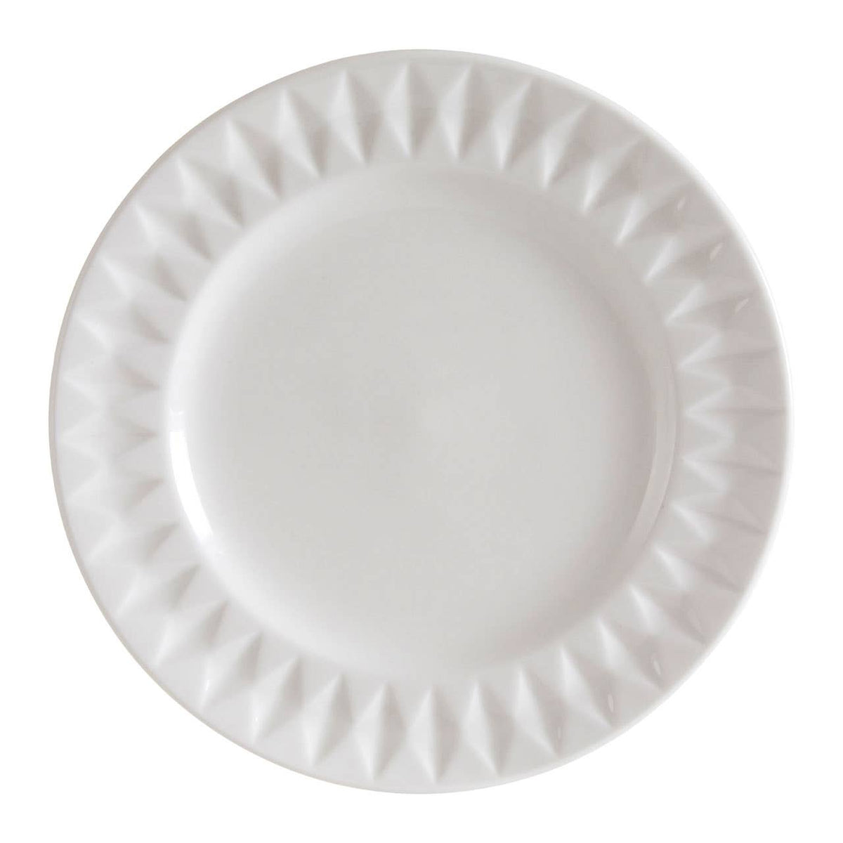Avie 16 Piece Embossed Geo Dinner Set