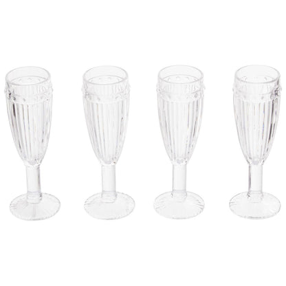 Auclair Set Of Four Champagne Glasses