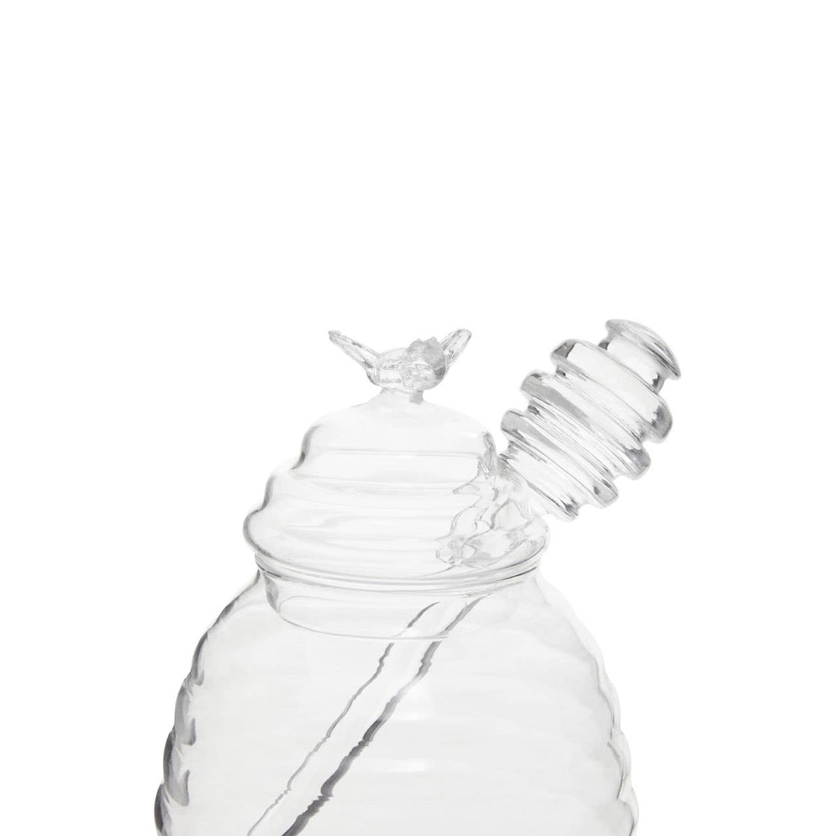 Freska Glass Honey Jar With Dipper