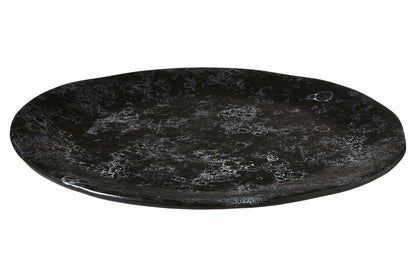 Hygge Black Marble Effect Pizza Plate
