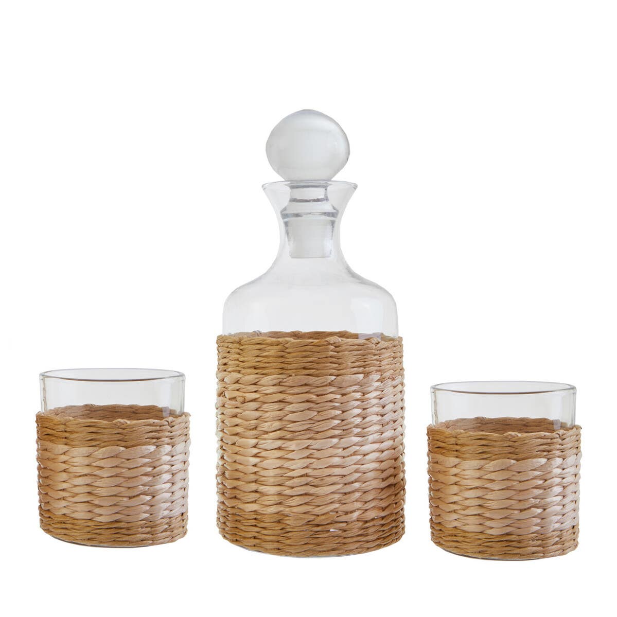 Juno Three Piece Glass And Decanter Set