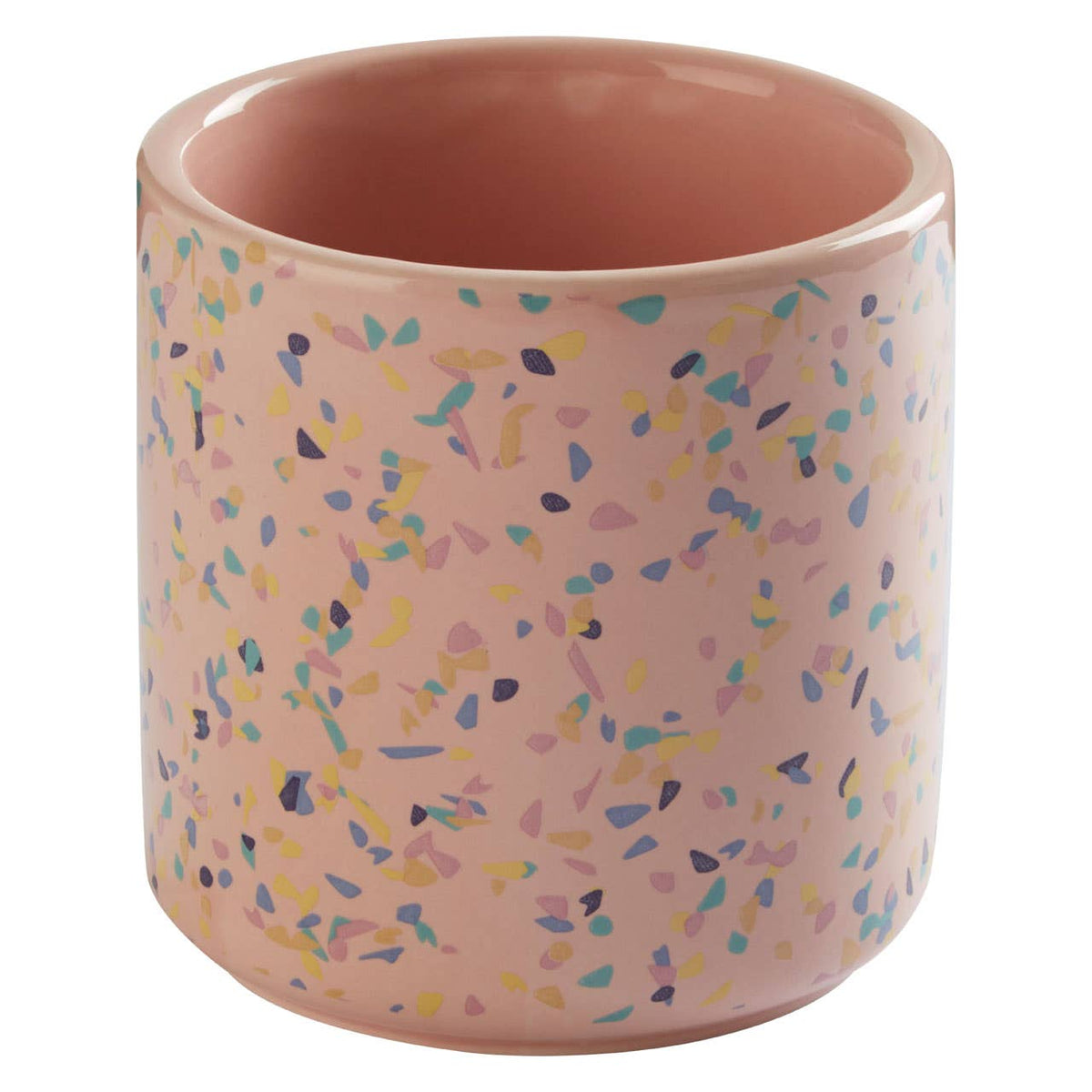 Yuki Medium Pink Terrazzo Storage Canister