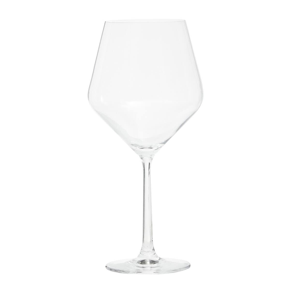 Ada Set Of 2 Crystal Burgundy Glasses