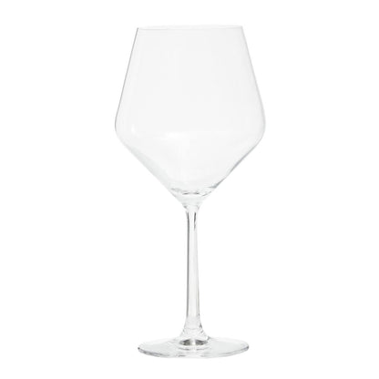 Ada Set Of 2 Crystal Burgundy Glasses