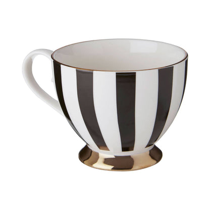 Duchess Black and White Monogram Mug, M