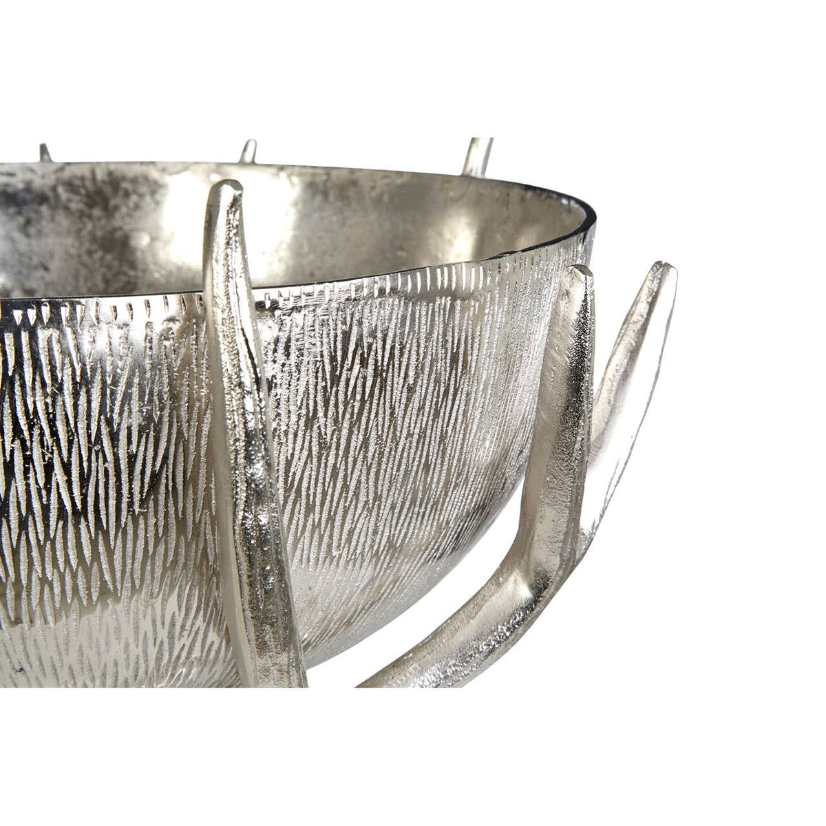 Stag Antler Nickel Finish Bowl