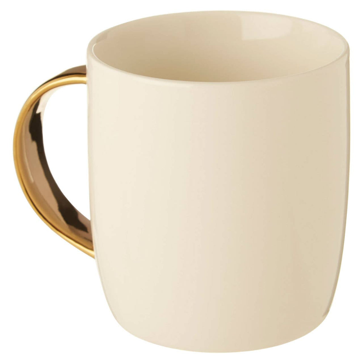 Diamond Deco White Monogram Mug, C