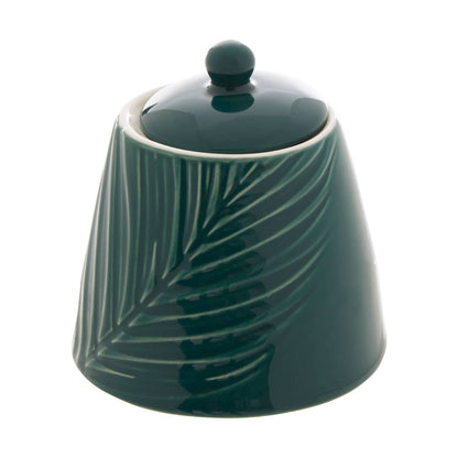 Bali Dark Green Sugar Pot